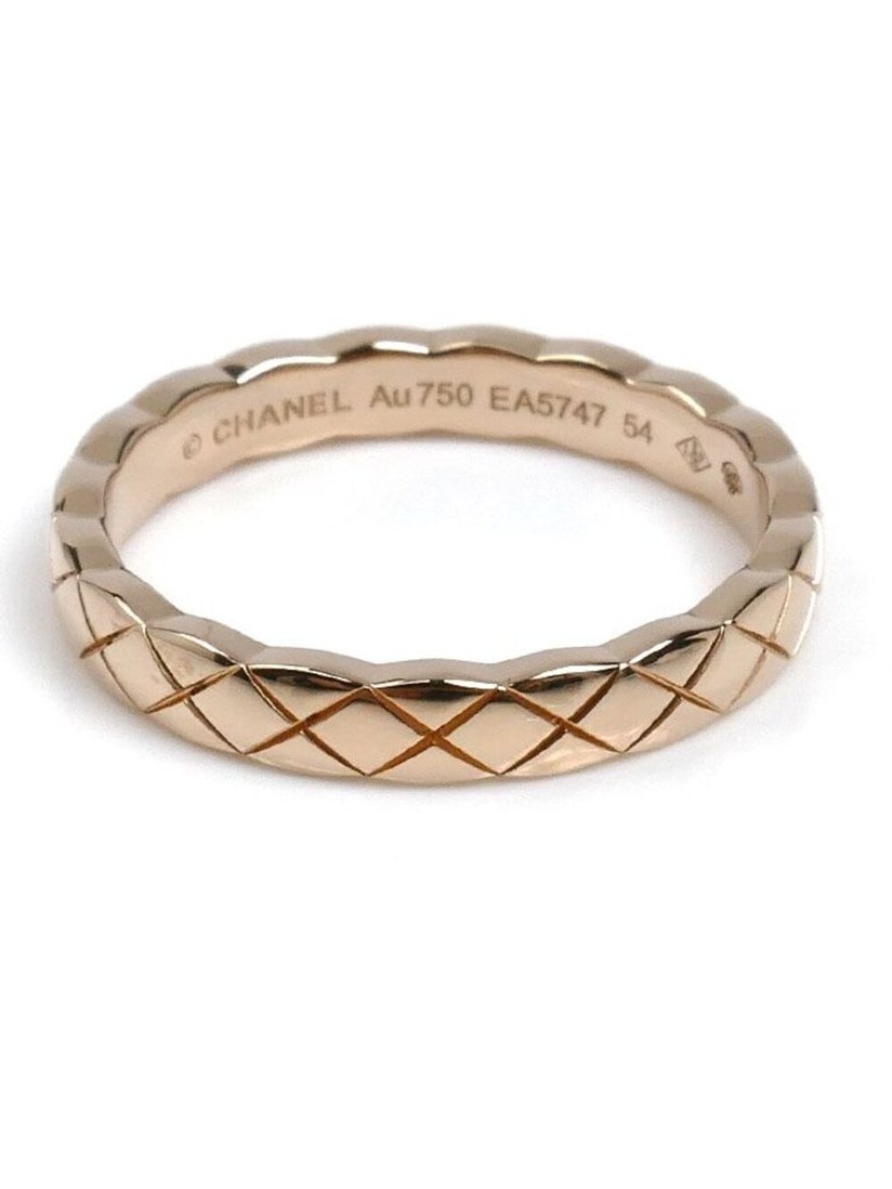 Chanel 18k Pink Gold Coco Crush Mini Ring - Picture 4 of 9